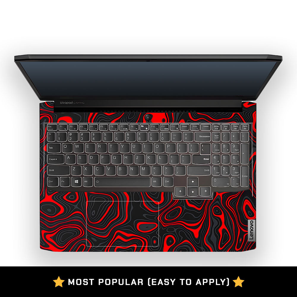 Crimson Waves Lenovo IdeaPad Gaming 3 15ACH6 and 15IHU6 Laptop Skin