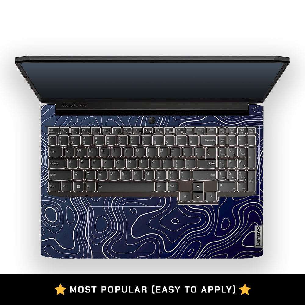 Fluid Lines Design Lenovo IdeaPad Gaming 3 15ACH6 and 15IHU6 Laptop Skin