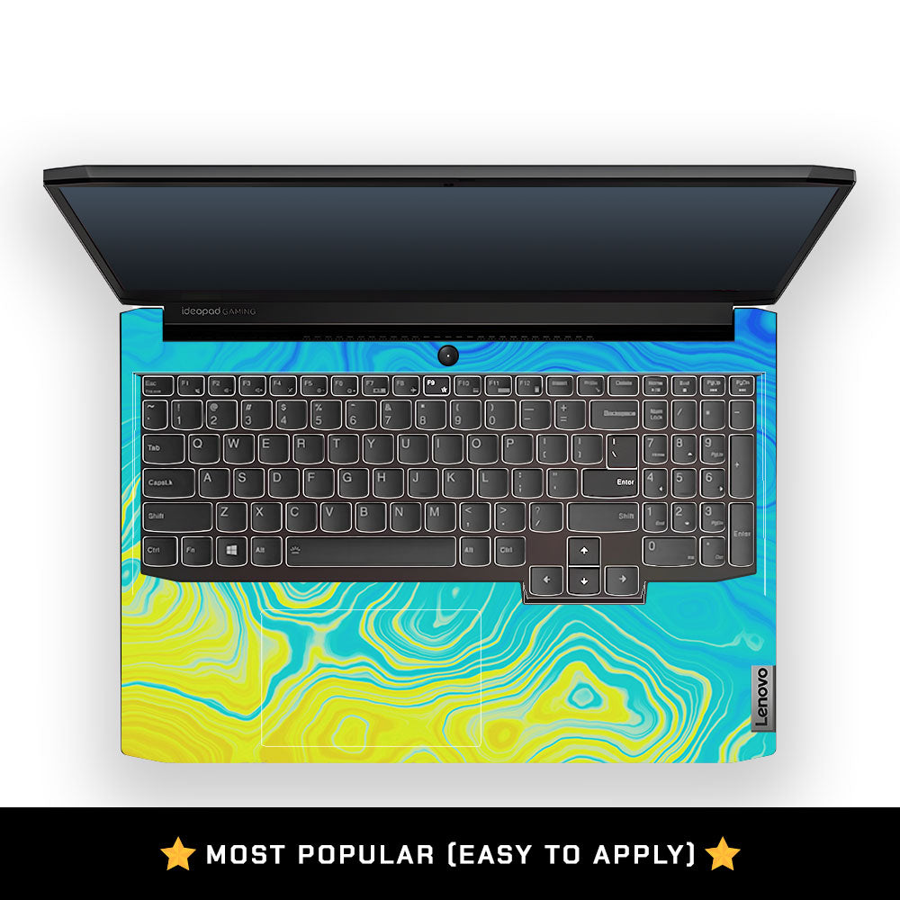 Ocean Gradient Waves Lenovo IdeaPad Gaming 3 15ACH6 and 15IHU6 Laptop Skin