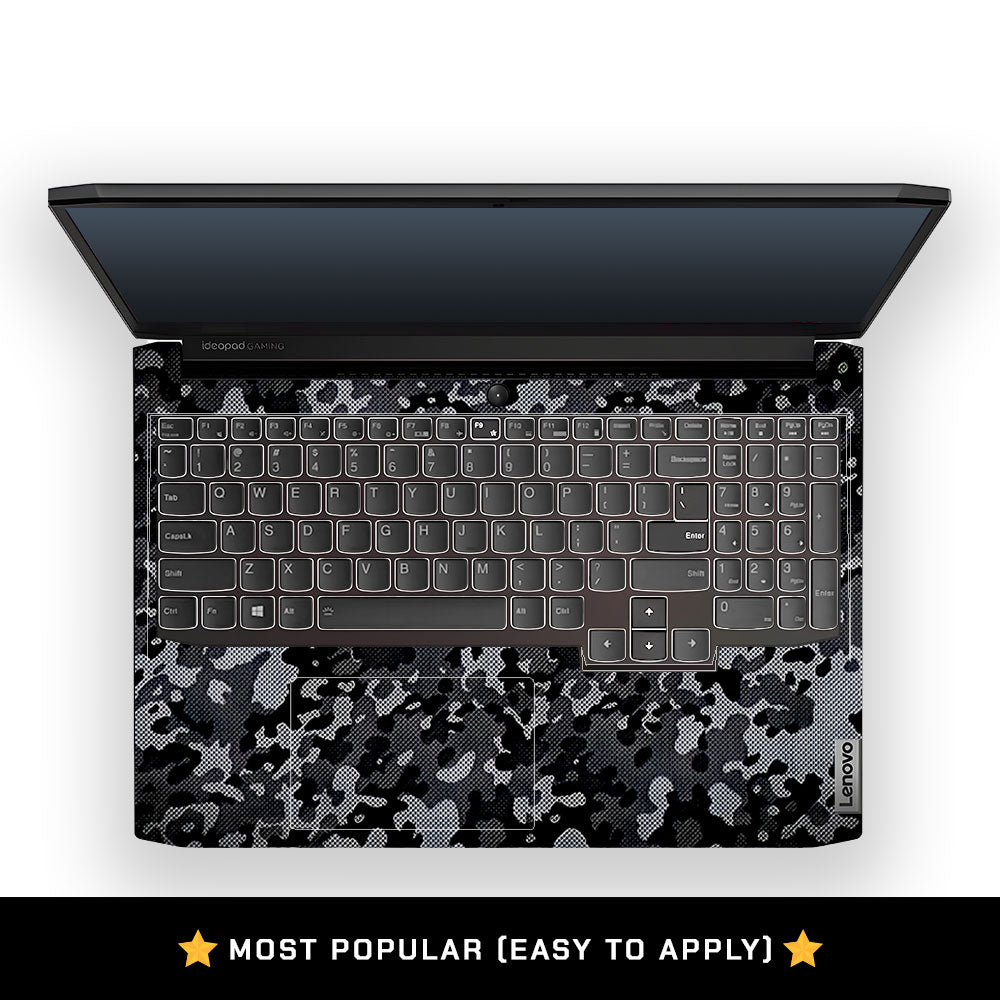 Stealth Grey Camo Lenovo IdeaPad Gaming 3 15ACH6 and 15IHU6 Laptop Skin