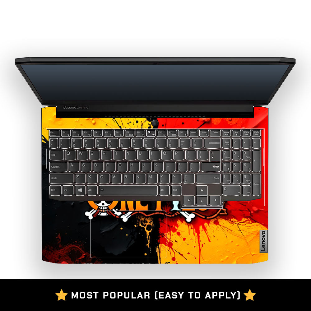 One Piece Paint Splash Lenovo IdeaPad Gaming 3 15ACH6 and 15IHU6 Laptop Skin