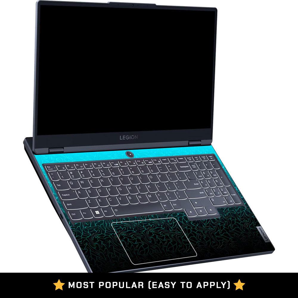 Cyan Blue to Black Lenovo Legion 5 15IRX9 Laptop Skin