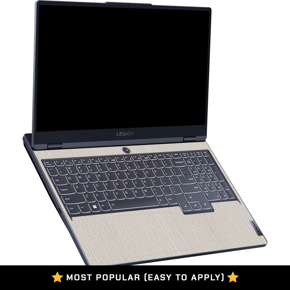 Textured White Wood Lenovo Legion 5 15IRX9 Laptop Skin