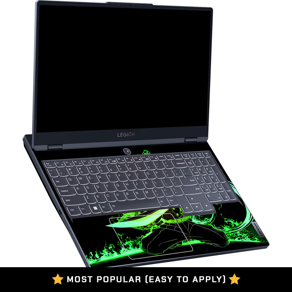 Green Flame Swordsman Lenovo Legion 5 15IRX9 Laptop Skin