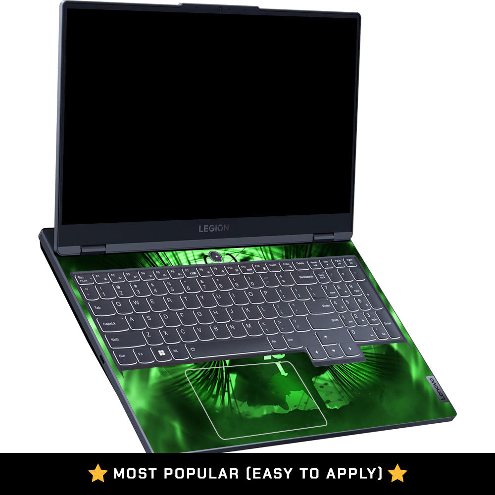 Green Aura Trickster Lenovo Legion 5 15IRX9 Laptop Skin
