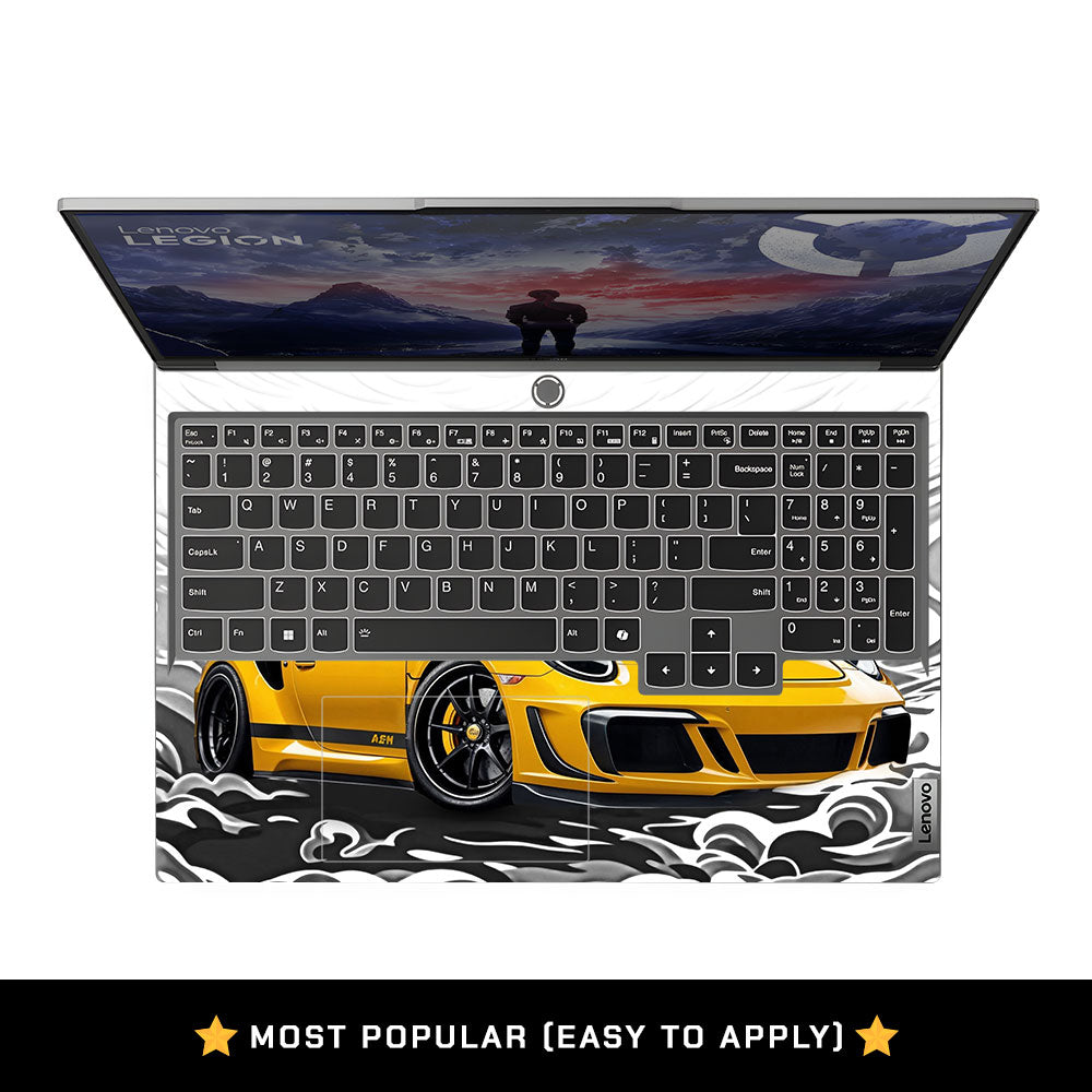 Yellow Sports Coupe Lenovo Legion 5 16IRX9 Laptop Skin
