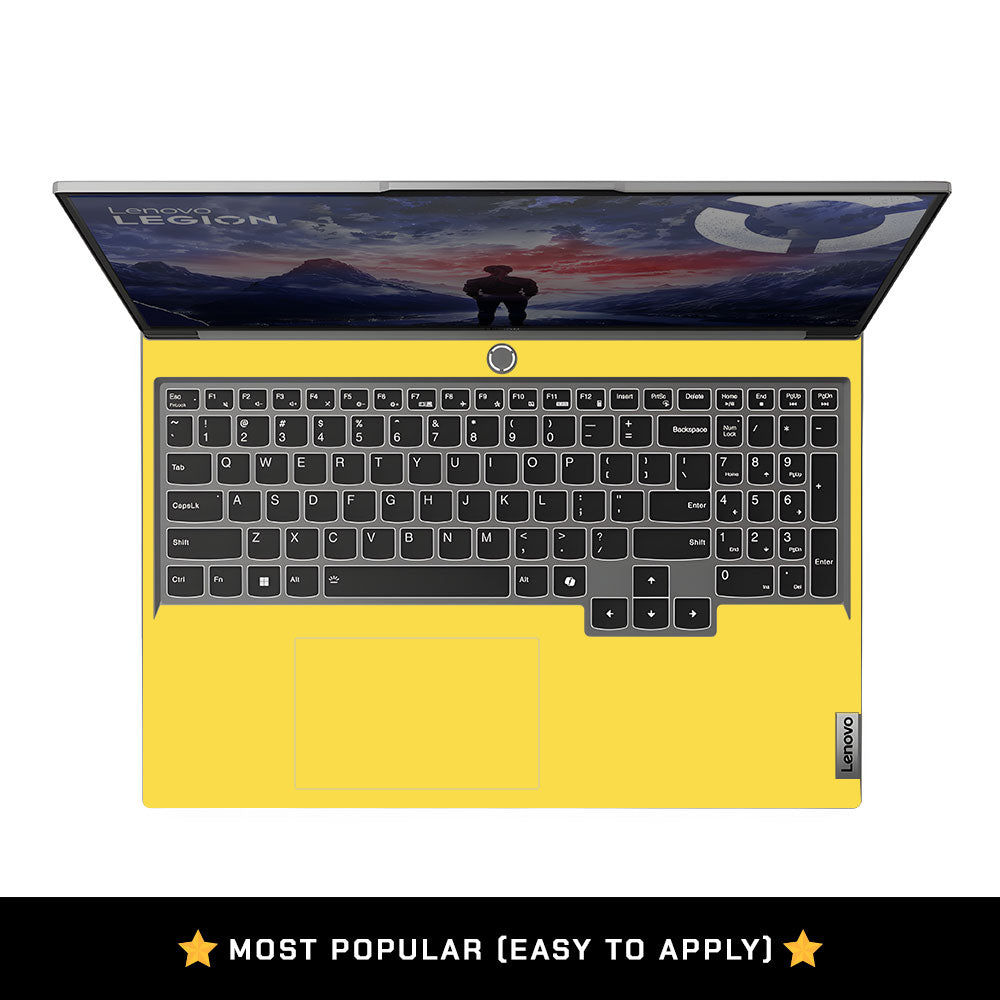 Textured Yellow Lenovo Legion 5 16IRX9 Laptop Skin