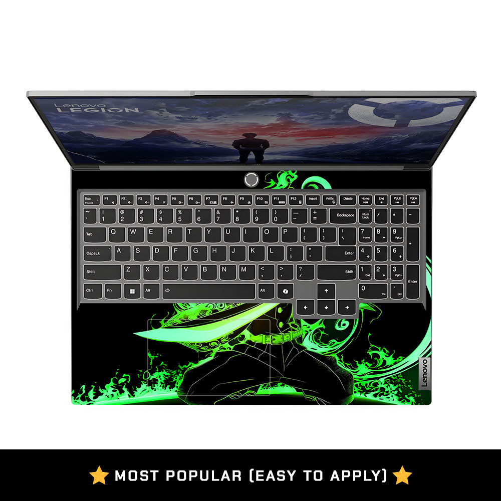 Tanjiro Green Flame Dance Lenovo Legion 5 16IRX9 Laptop Skin
