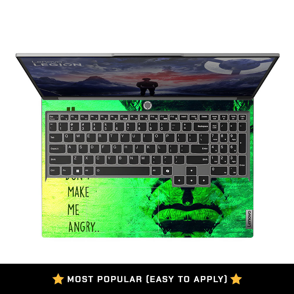 Green Comic Titan Lenovo Legion 5 16IRX9 Laptop Skin