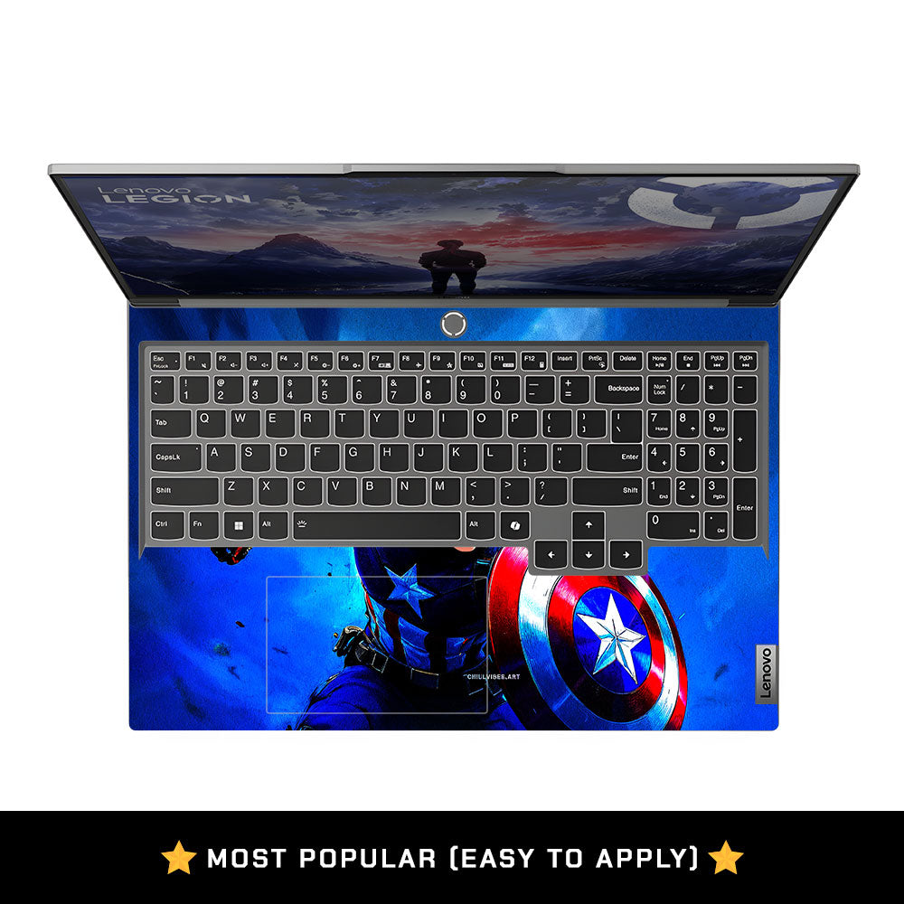 Shield Comic Hero Lenovo Legion 5 16IRX9 Laptop Skin