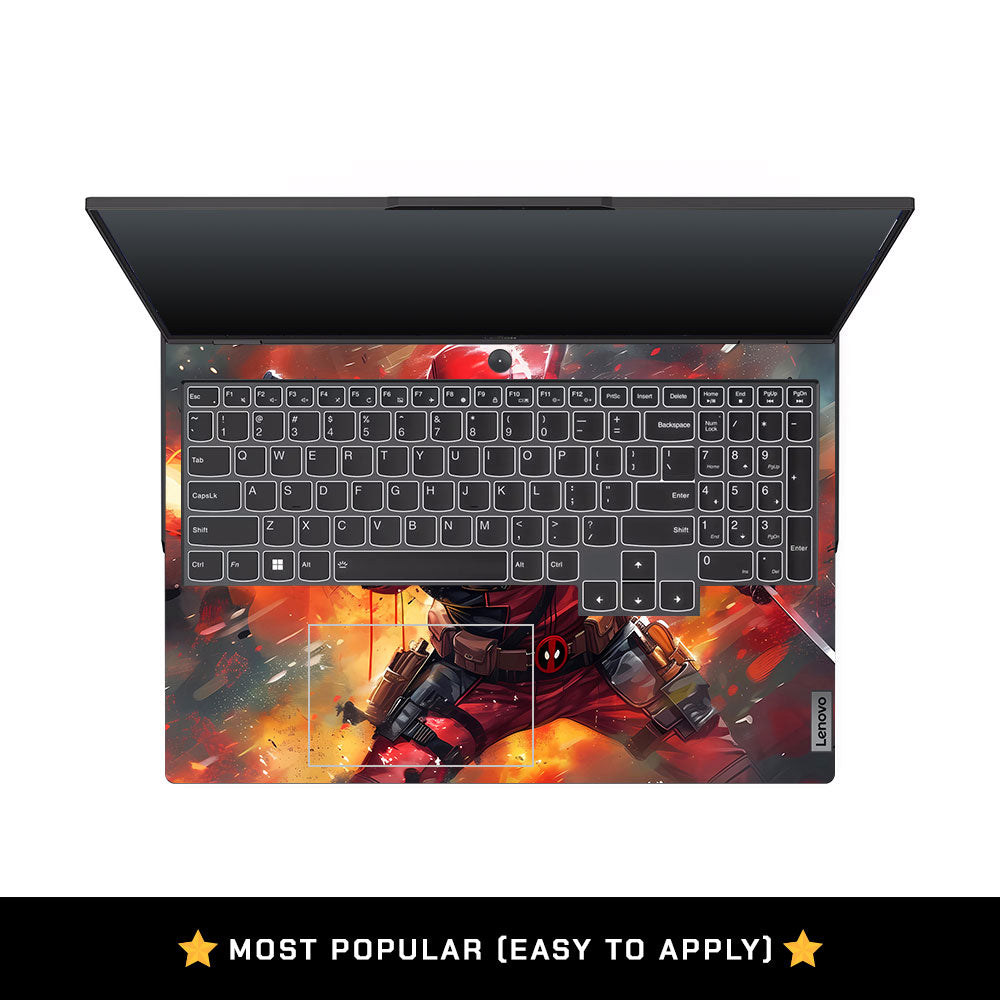 Deadpool in Action Lenovo Legion 5 Pro 16IRX8 and 16IRX9 Laptop Skin