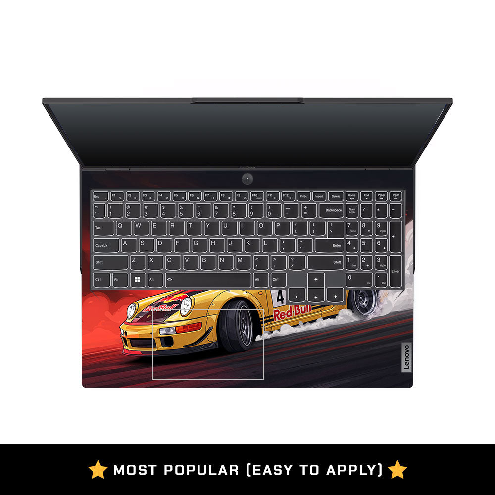 Porsche 911 Red Bull Classic Racer Lenovo Legion 5 Pro 16IRX8 and 16IRX9 Laptop Skin