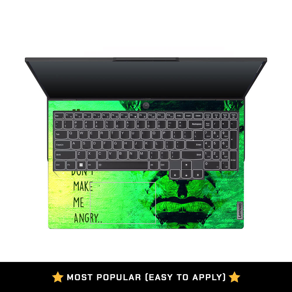 Hulk Don't Make Me Angry Lenovo Legion 5 Pro 16IRX8 and 16IRX9 Laptop Skin