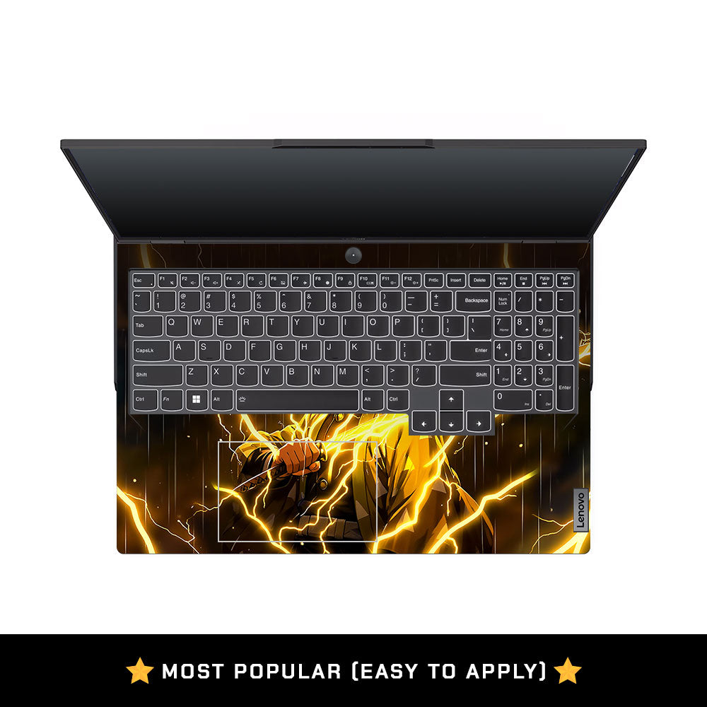 Thunder Anime Swordsman Lenovo Legion 5 Pro 16IRX8 and 16IRX9 Laptop Skin