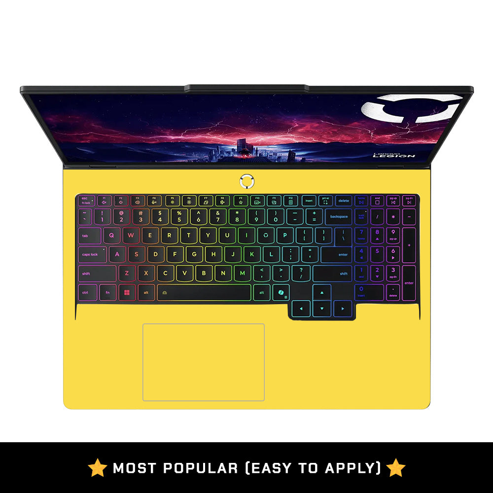 Textured Yellow Lenovo Legion Pro 5 16ADR10 Laptop Skin