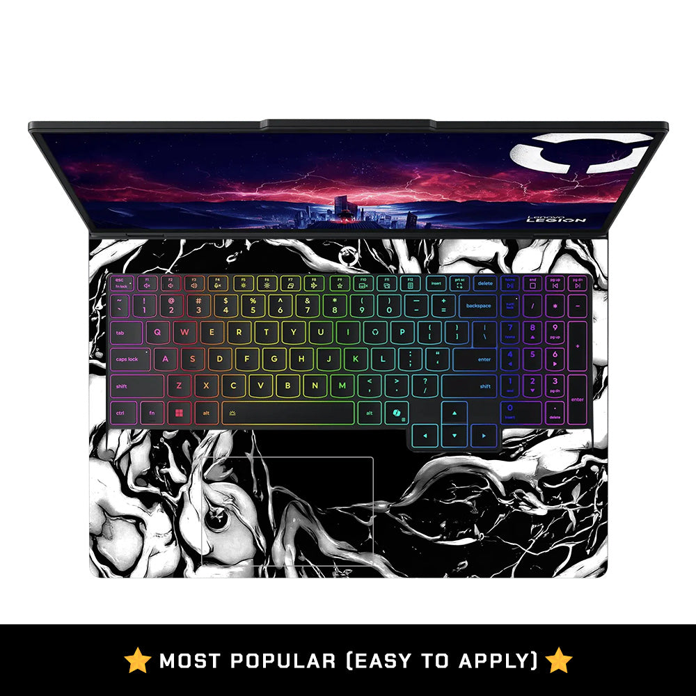 Spiderman Web Black Lenovo Legion Pro 5 16AFR10 Laptop Skin