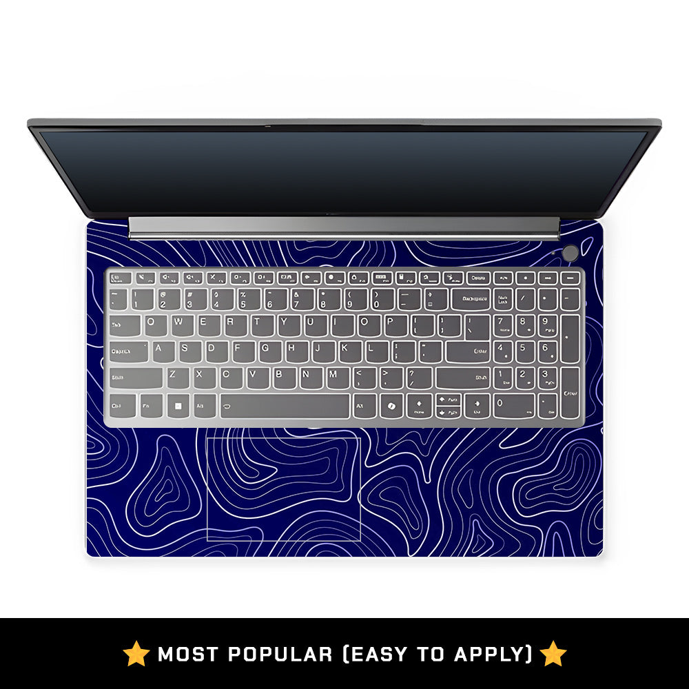 Deep Blue Contour Depths Lenovo LOQ Essential 15IAX9E Laptop Skin
