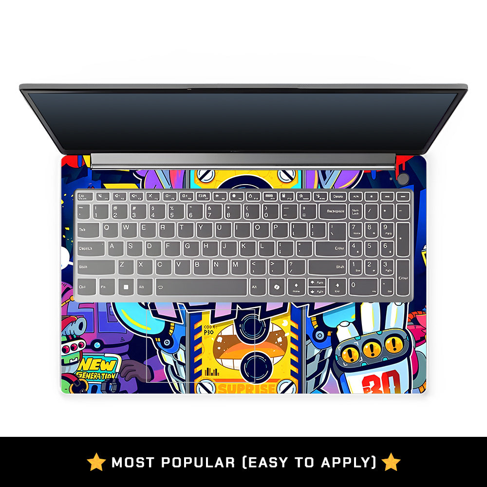 Futuristic Cyberpunk Vision Lenovo LOQ Essential 15IAX9E Laptop Skin