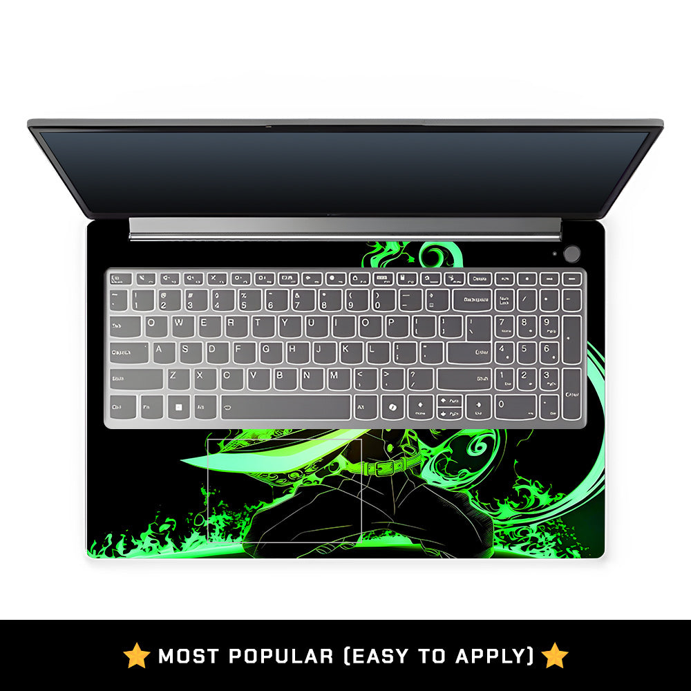 Tanjiro Green Flame Dance Lenovo LOQ Essential 15IAX9E Laptop Skin