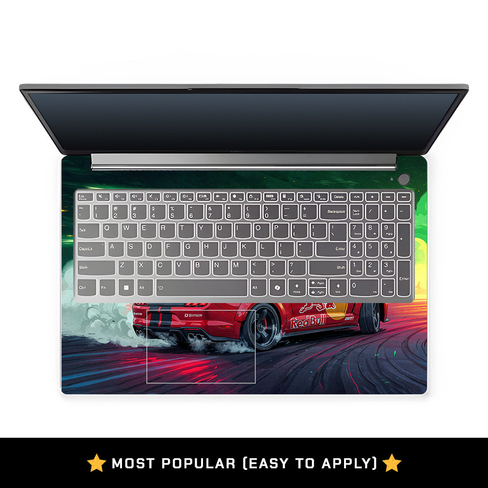 Mustang GT Red Bull Drift Beast Lenovo LOQ Essential 15IAX9E Laptop Skin