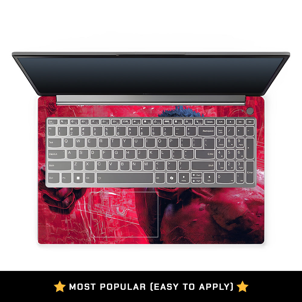 Red Comic Giant Lenovo LOQ Essential 15IAX9E Laptop Skin