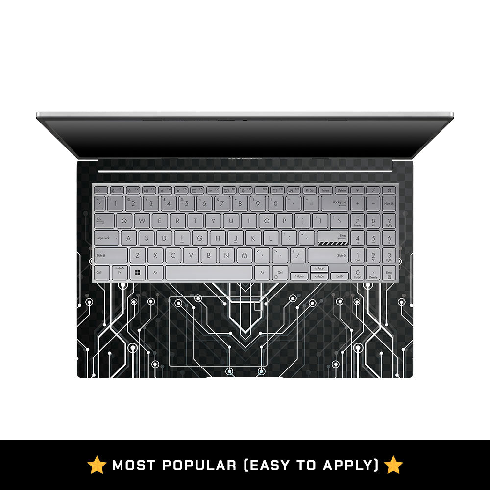 Black Digital Circuit Asus VivoBook 15 X1504VA Laptop Skin