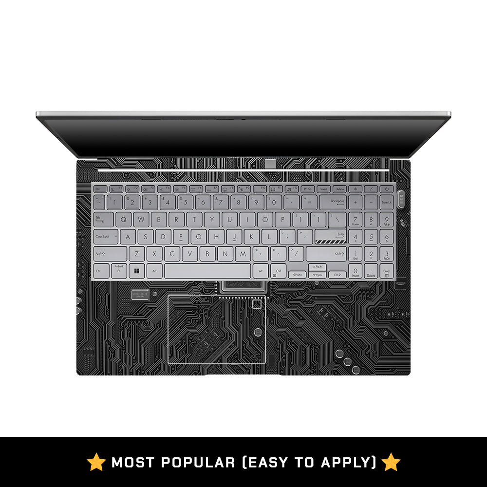 FOMO Circuit Dark Mode Asus VivoBook 15 X1504VA Laptop Skin