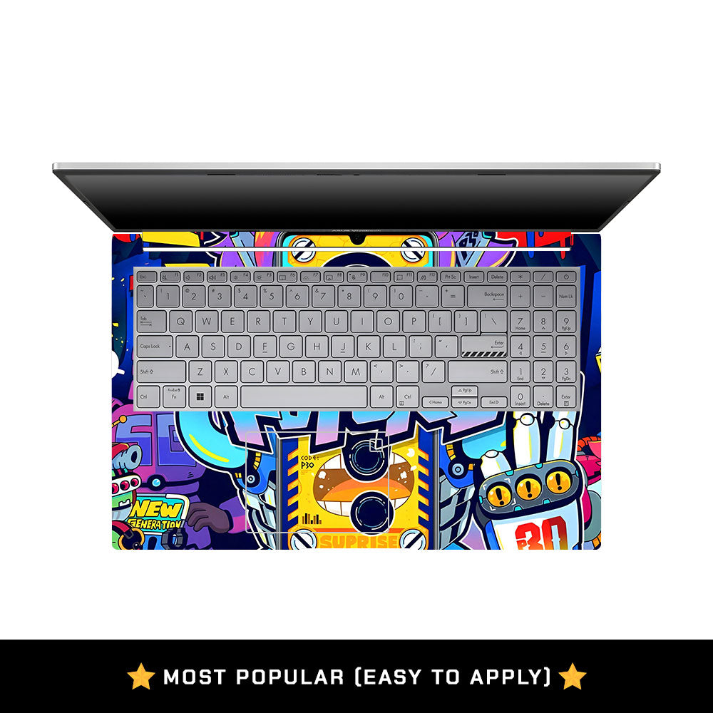 Futuristic Cyberpunk Vision Asus VivoBook 15 X1504VA Laptop Skin