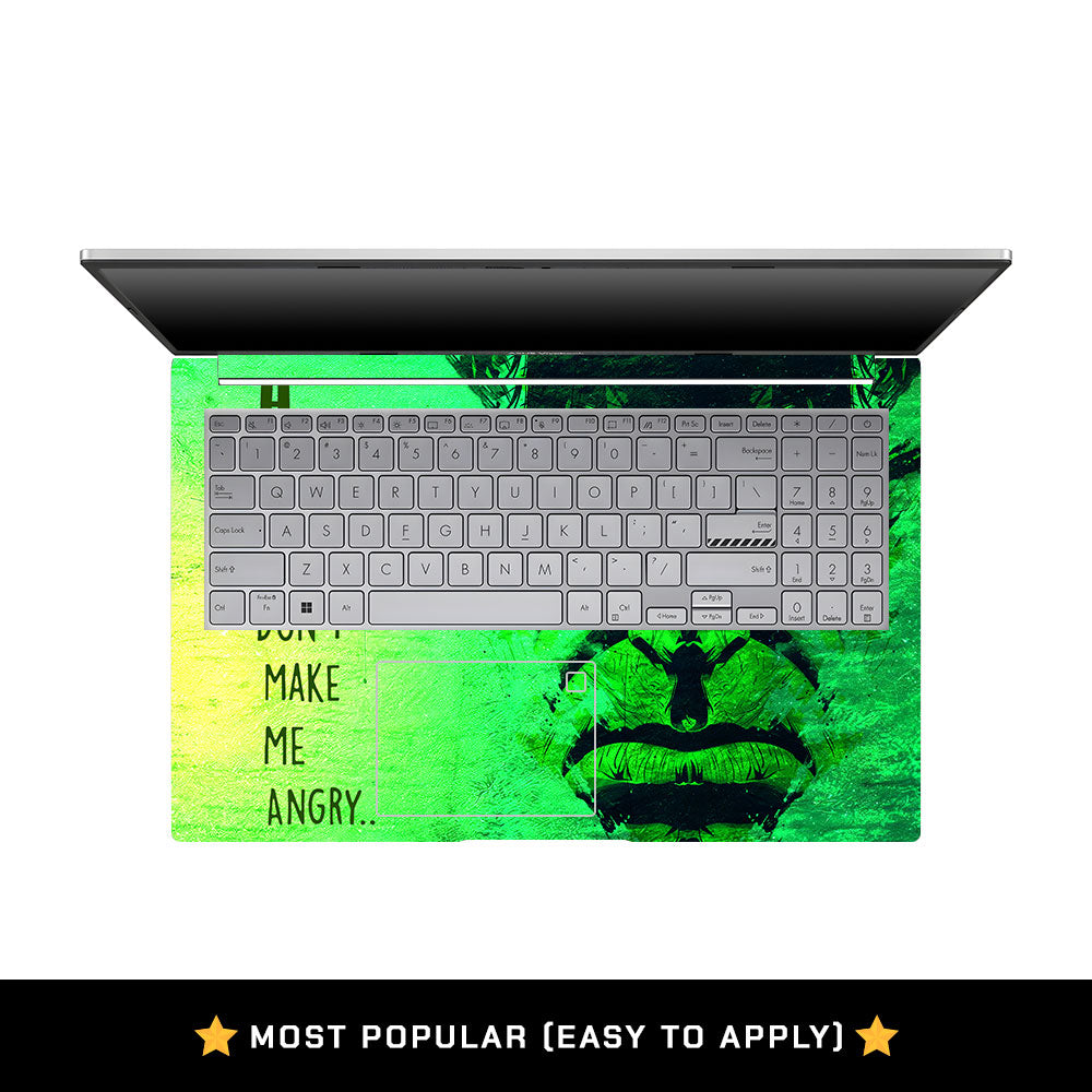 Green Comic Titan Asus VivoBook 15 X1504VA Laptop Skin