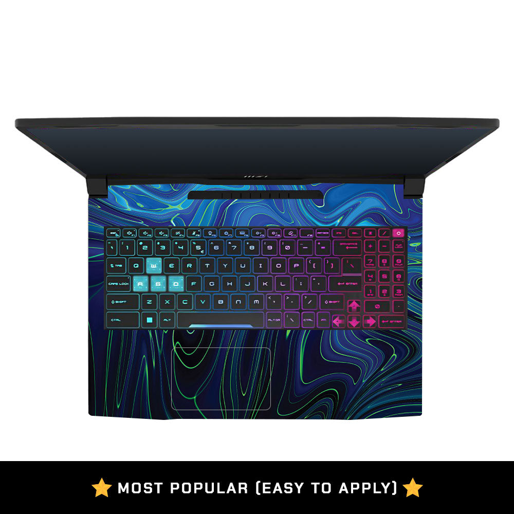 Cobalt Liquid Design MSI Katana 15 B13V Laptop Skin