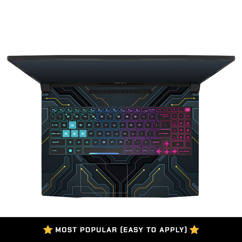 Futuristic Techno MSI Katana 15 B13V Laptop Skin