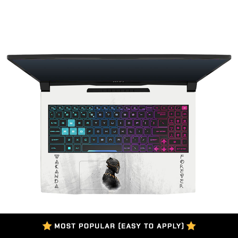 Wakanda Forever Black Panther Comic MSI Katana 15 B13V Laptop Skin