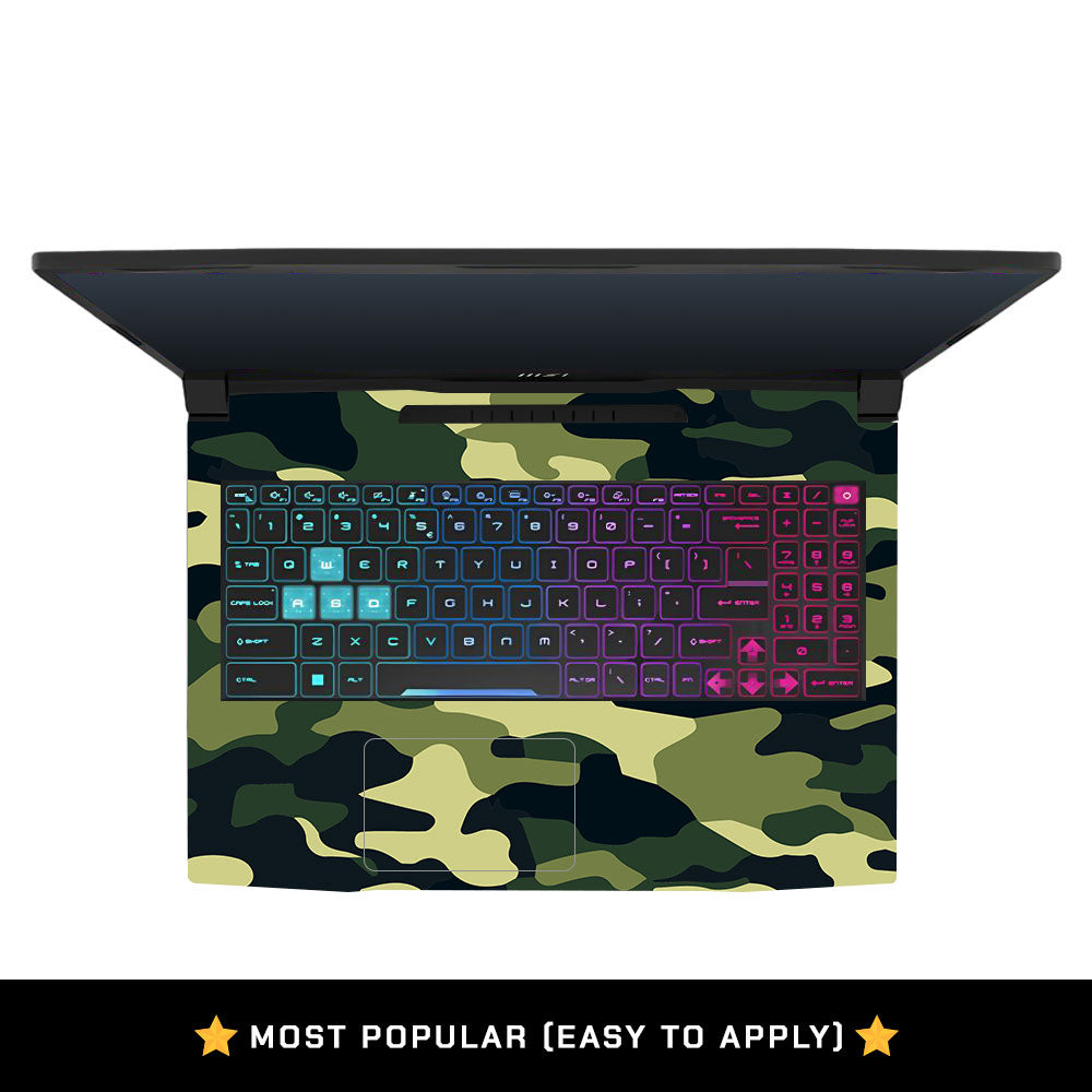 Forest Green Camo MSI Katana 15 B13V Laptop Skin