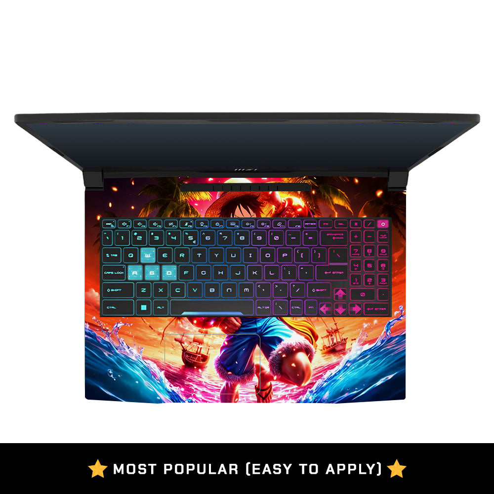 Golden Aura Pirate MSI Katana 15 B13V Laptop Skin