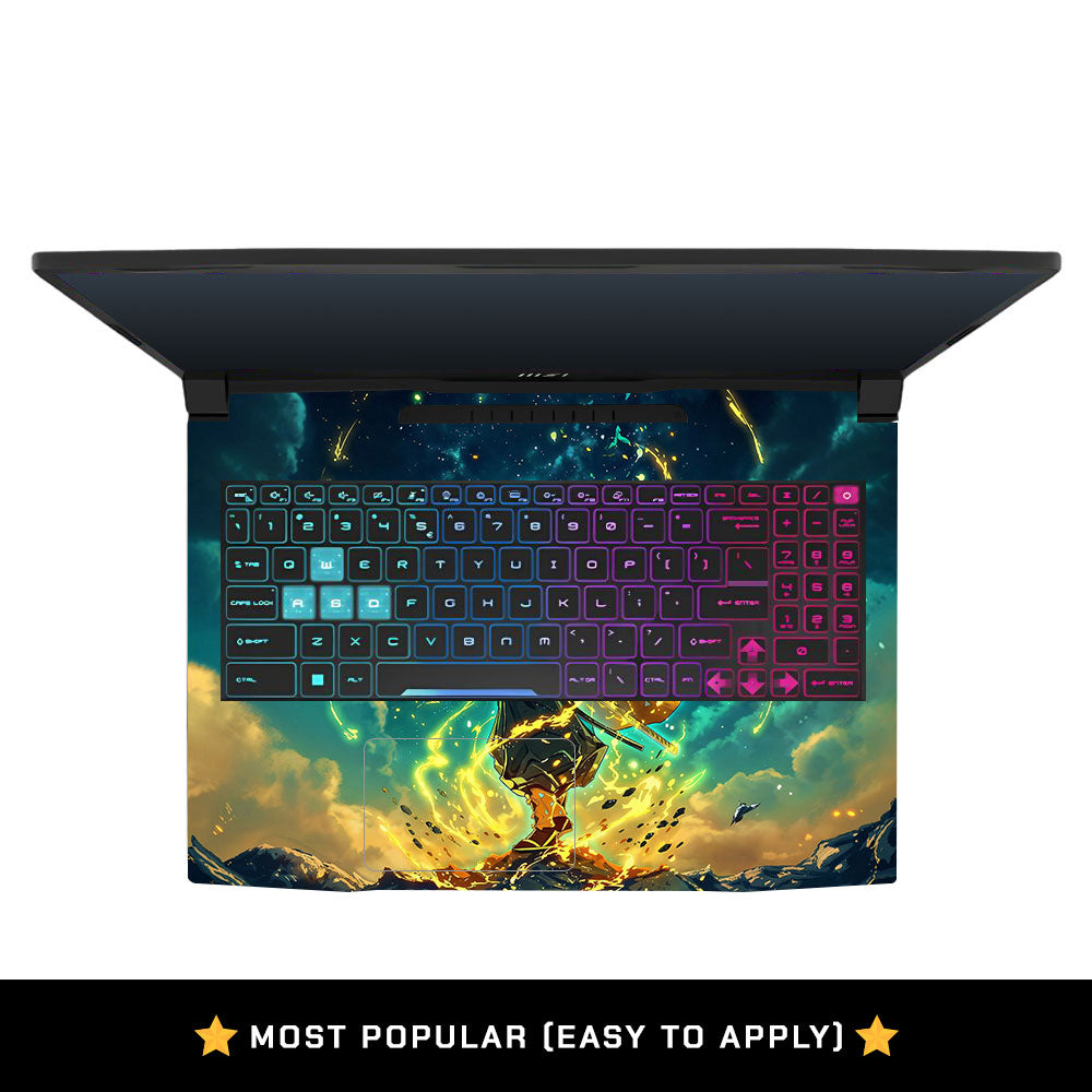 Zenitsu Thunder God MSI Katana 15 B13V Laptop Skin
