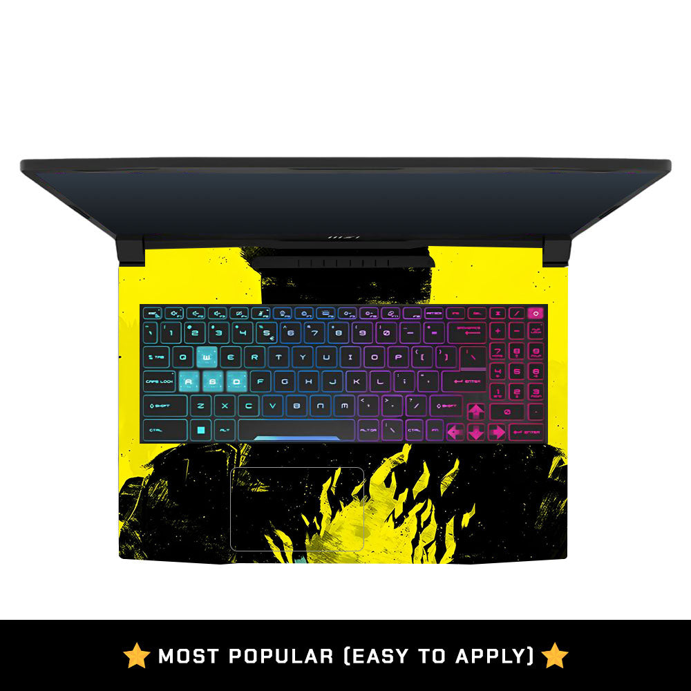 Backlit SAMURAI Jacket MSI Katana 15 B13V Laptop Skin
