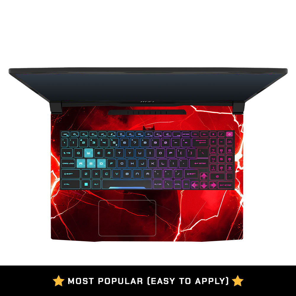 Red Dark Vigilante MSI Katana 15 B13V Laptop Skin