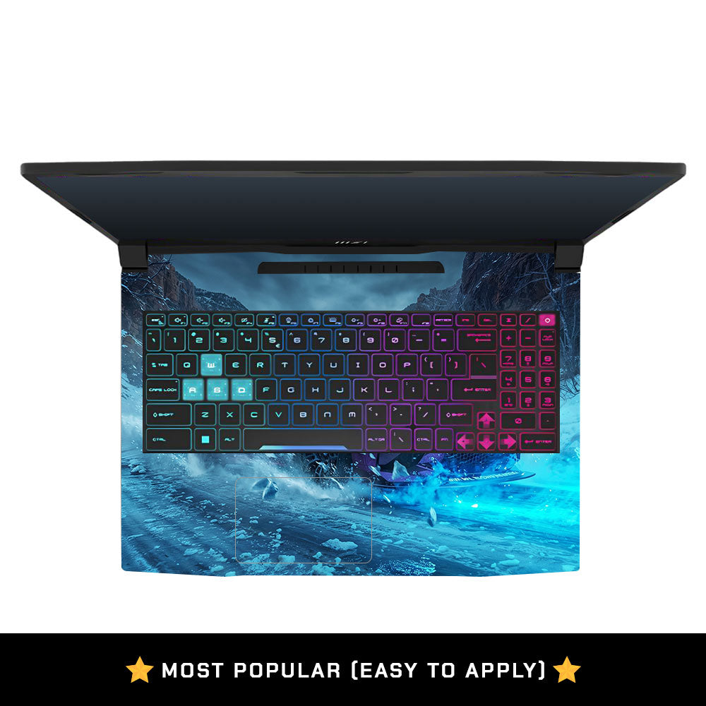 Neon Drift Car MSI Katana 15 B13V Laptop Skin
