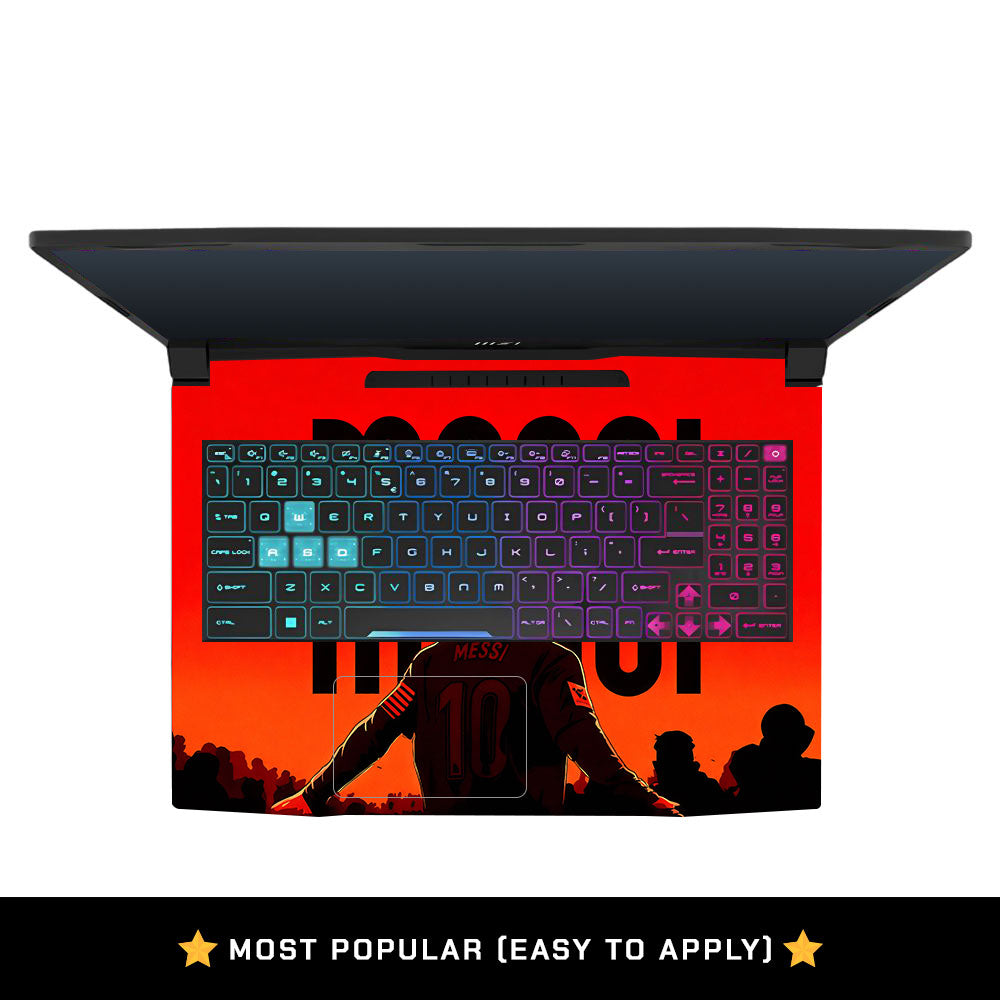 Messi Red Aura MSI Katana 15 B13V Laptop Skin