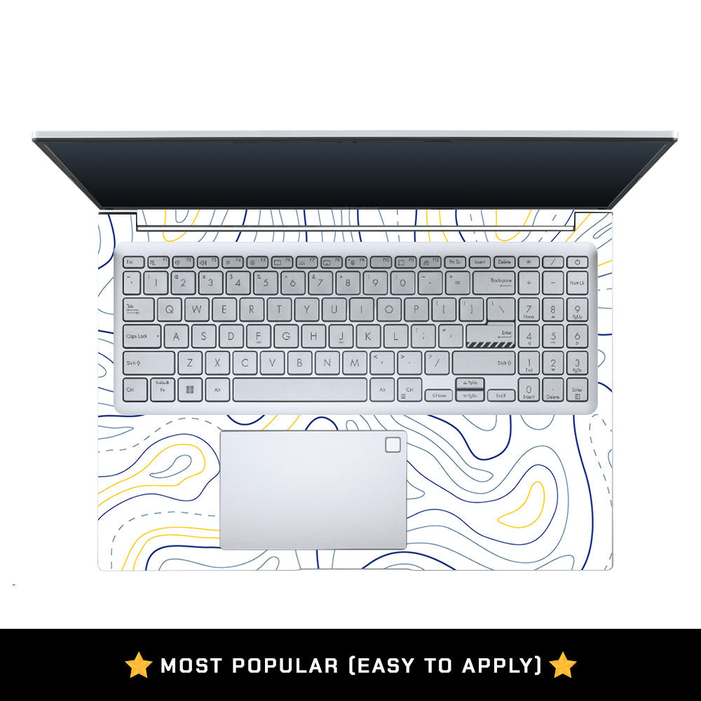 Minimalist Colorful Contours Asus Vivobook X1605ZA Laptop Skin