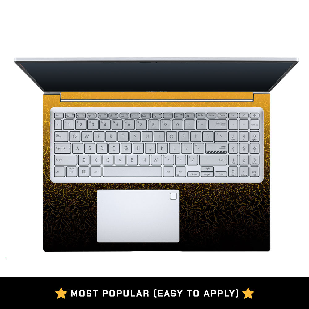 Orange to Black Gradient Asus Vivobook X1605ZA Laptop Skin
