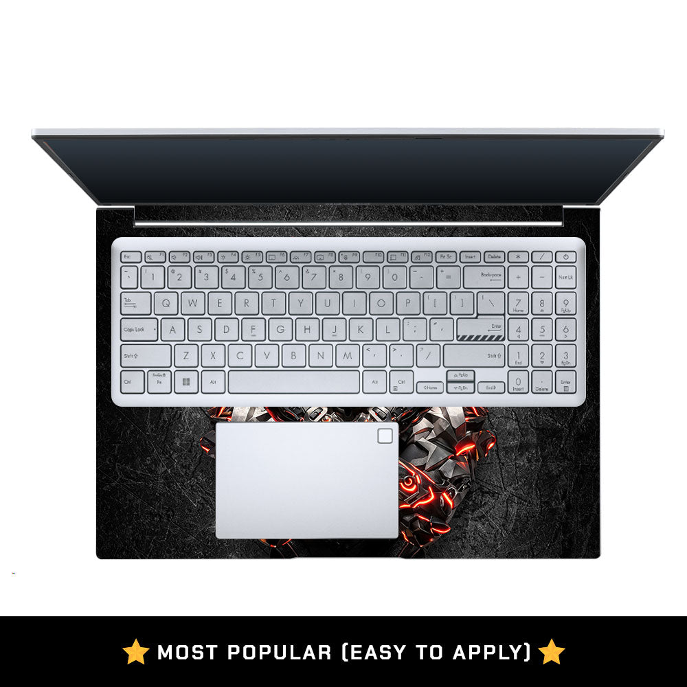 Black Panther Glowing Fury Asus Vivobook X1605ZA Laptop Skin