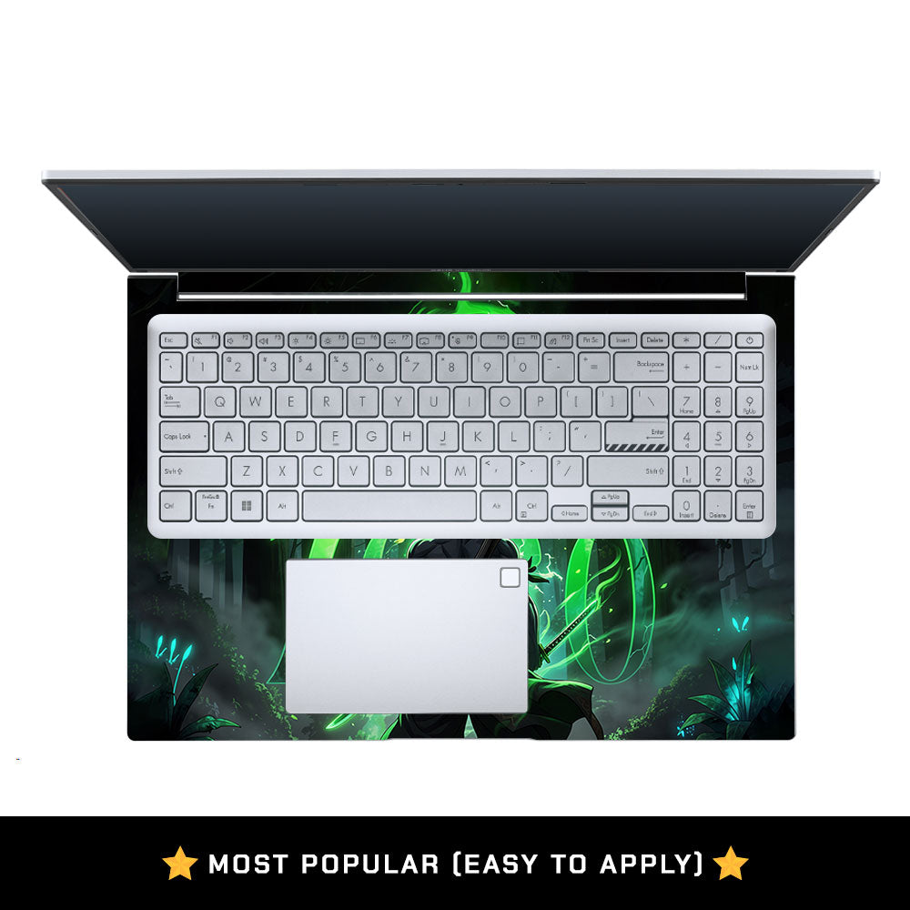 Zoro Green Aura Asus Vivobook X1605ZA Laptop Skin