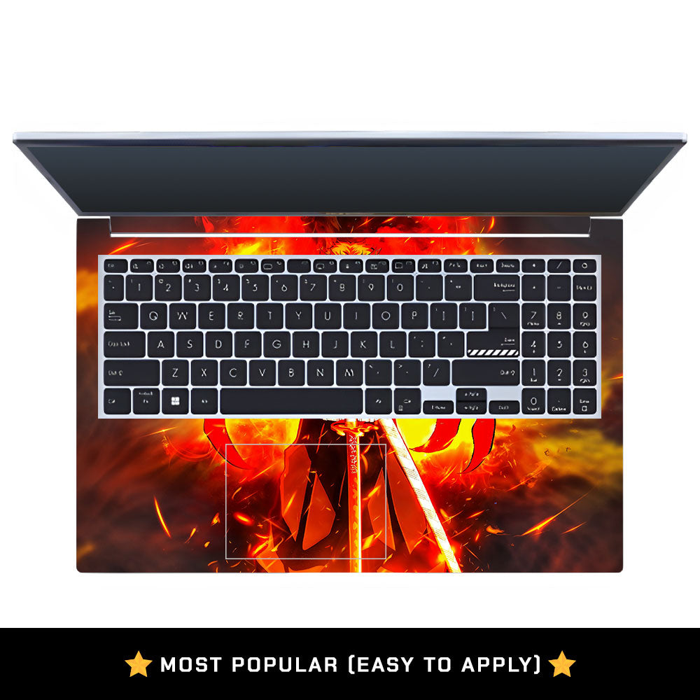 Anime Flame Swordsman Asus Vivobook 15 X1502ZA Laptop Skin