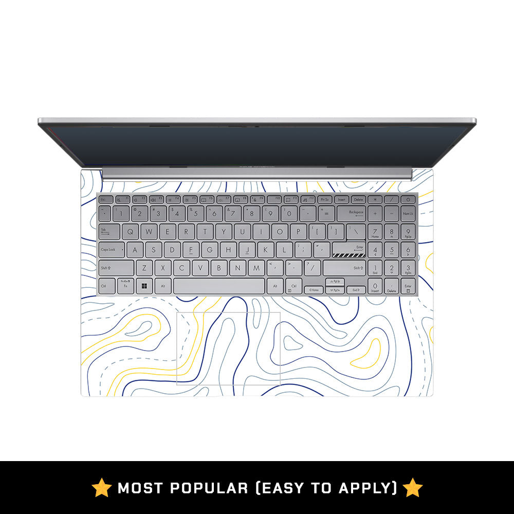 Minimalist Colorful Contours Asus Vivobook 15 X1504ZA Laptop Skin