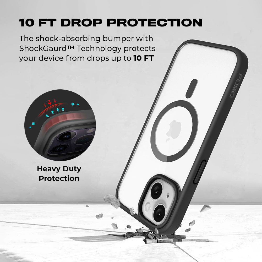 White Crocodile Textured Skin with Shockguard Armour Magsafe Case for Apple iPhone 15 Plus