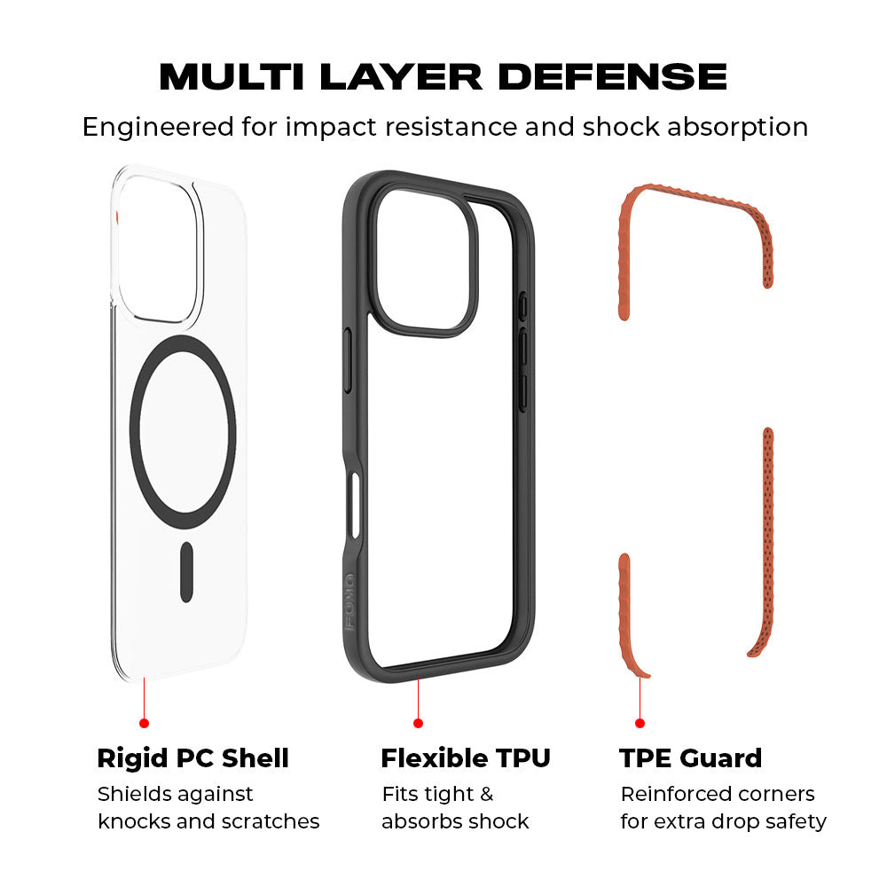 Apple iPhone 16E Shockguard Armour MagSafe Case