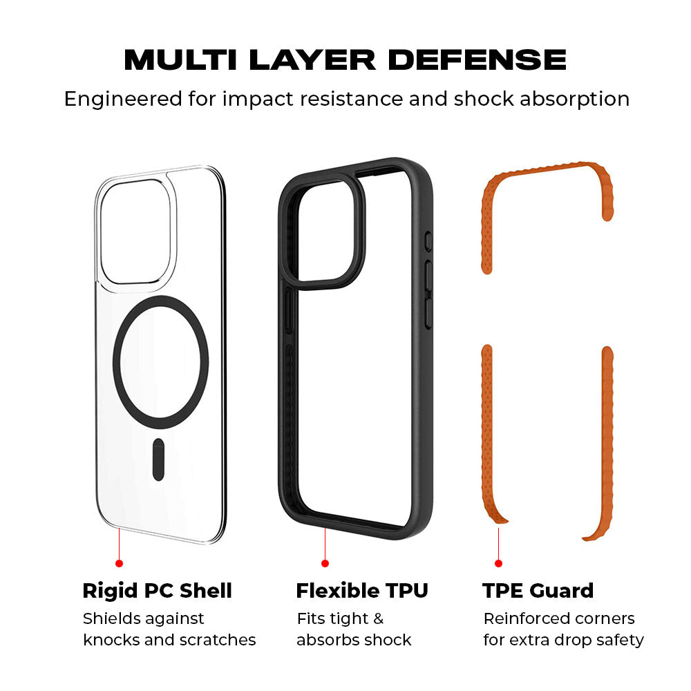 Jin Woo S-Rank Hunter Skin with Shockguard Armour Magsafe Case for Apple iPhone 15 Pro Max