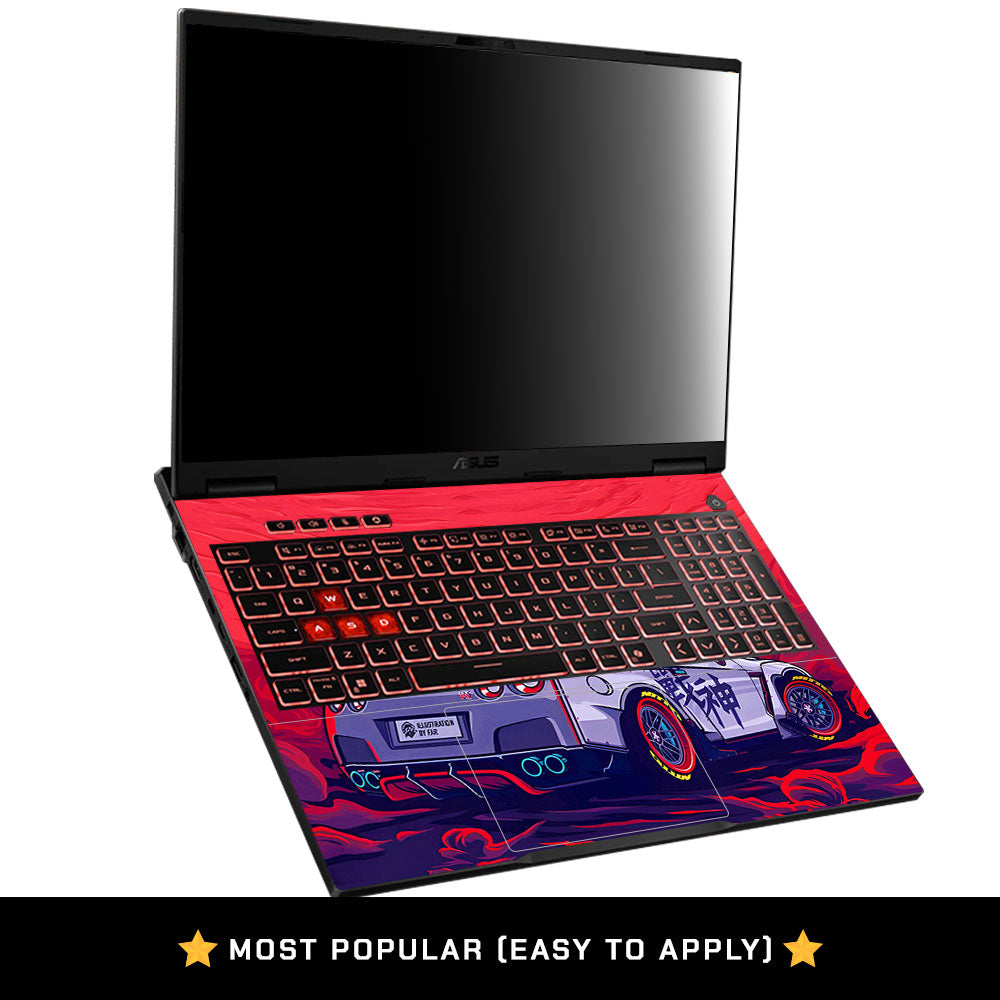 JDM Racing Edition Asus TUF Gaming F16 2025 3D Laptop Skin