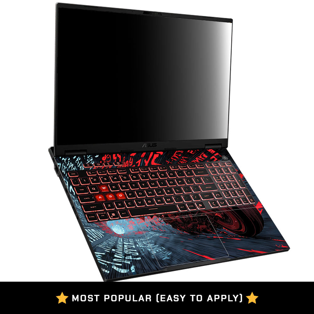 Vigilante Speed Overdrive Asus TUF Gaming F16 2025 3D Laptop Skin